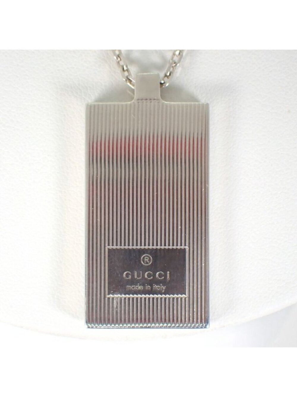 Gucci 925 Logo Plate Necklace - Picture 7 of 10